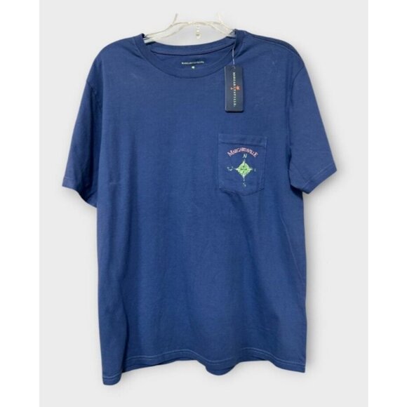 Jimmy Buffett Margaritaville Mens Shirt Blue Medium Havana Day Dreaming Summer - Picture 2 of 6